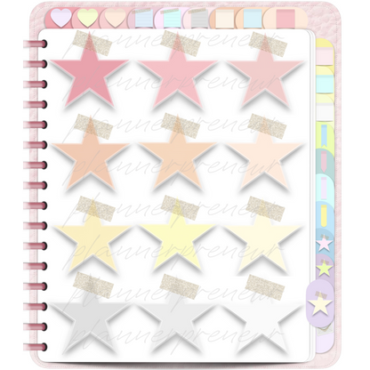 The Pastel Sticker Book Edit: 324 Digital Planner Stickers