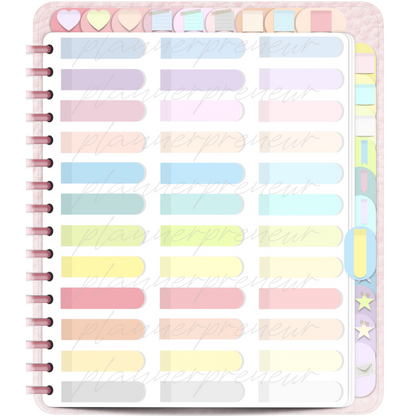 The Pastel Sticker Book Edit: 324 Digital Planner Stickers