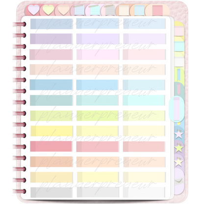 The Pastel Sticker Book Edit: 324 Digital Planner Stickers
