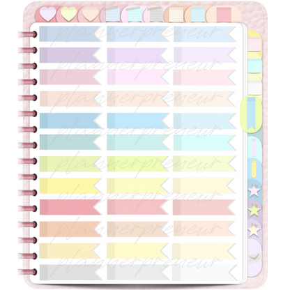 The Pastel Sticker Book Edit: 324 Digital Planner Stickers