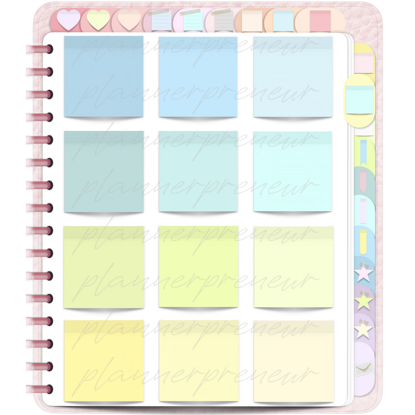 The Pastel Sticker Book Edit: 324 Digital Planner Stickers
