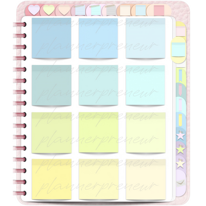 The Pastel Sticker Book Edit: 324 Digital Planner Stickers