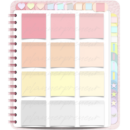 The Pastel Sticker Book Edit: 324 Digital Planner Stickers