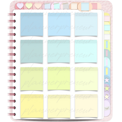The Pastel Sticker Book Edit: 324 Digital Planner Stickers