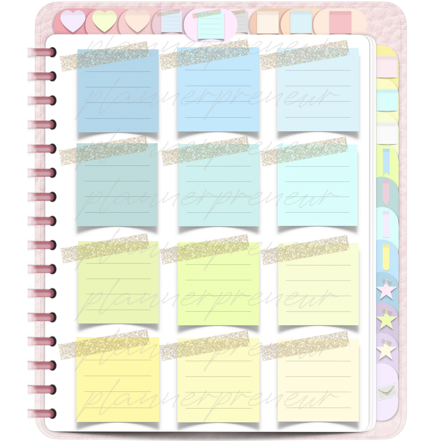 The Pastel Sticker Book Edit: 324 Digital Planner Stickers