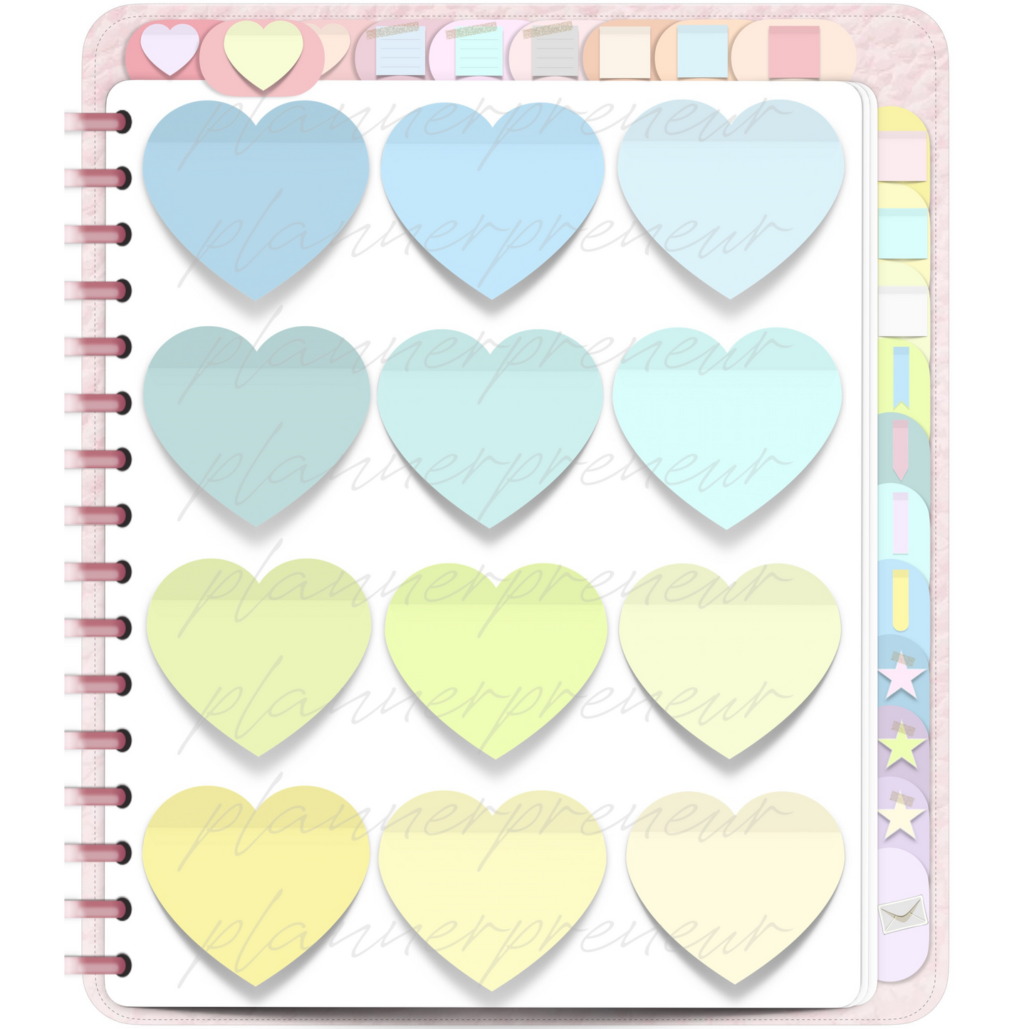 The Pastel Sticker Book Edit: 324 Digital Planner Stickers