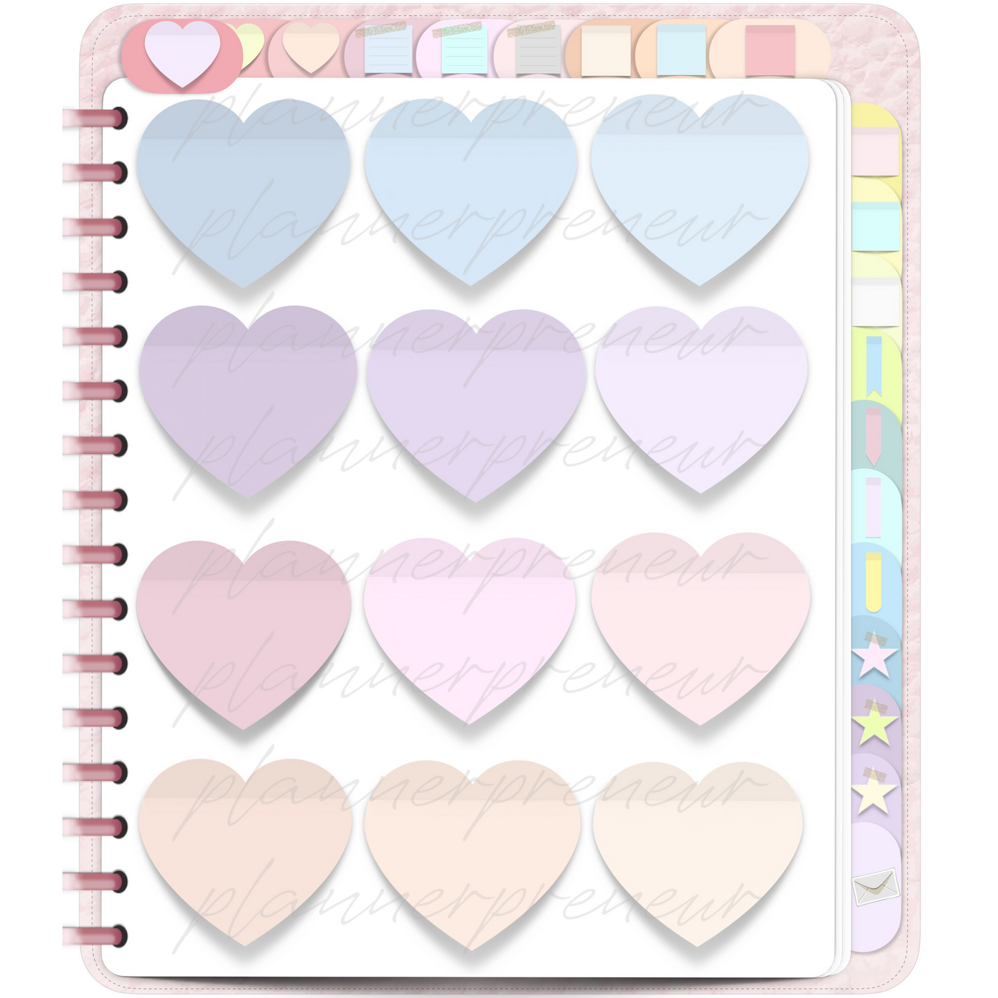 The Pastel Sticker Book Edit: 324 Digital Planner Stickers
