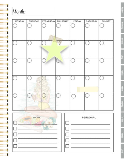 The Tab Edit: 144 Aesthetic Digital Planner Stickers