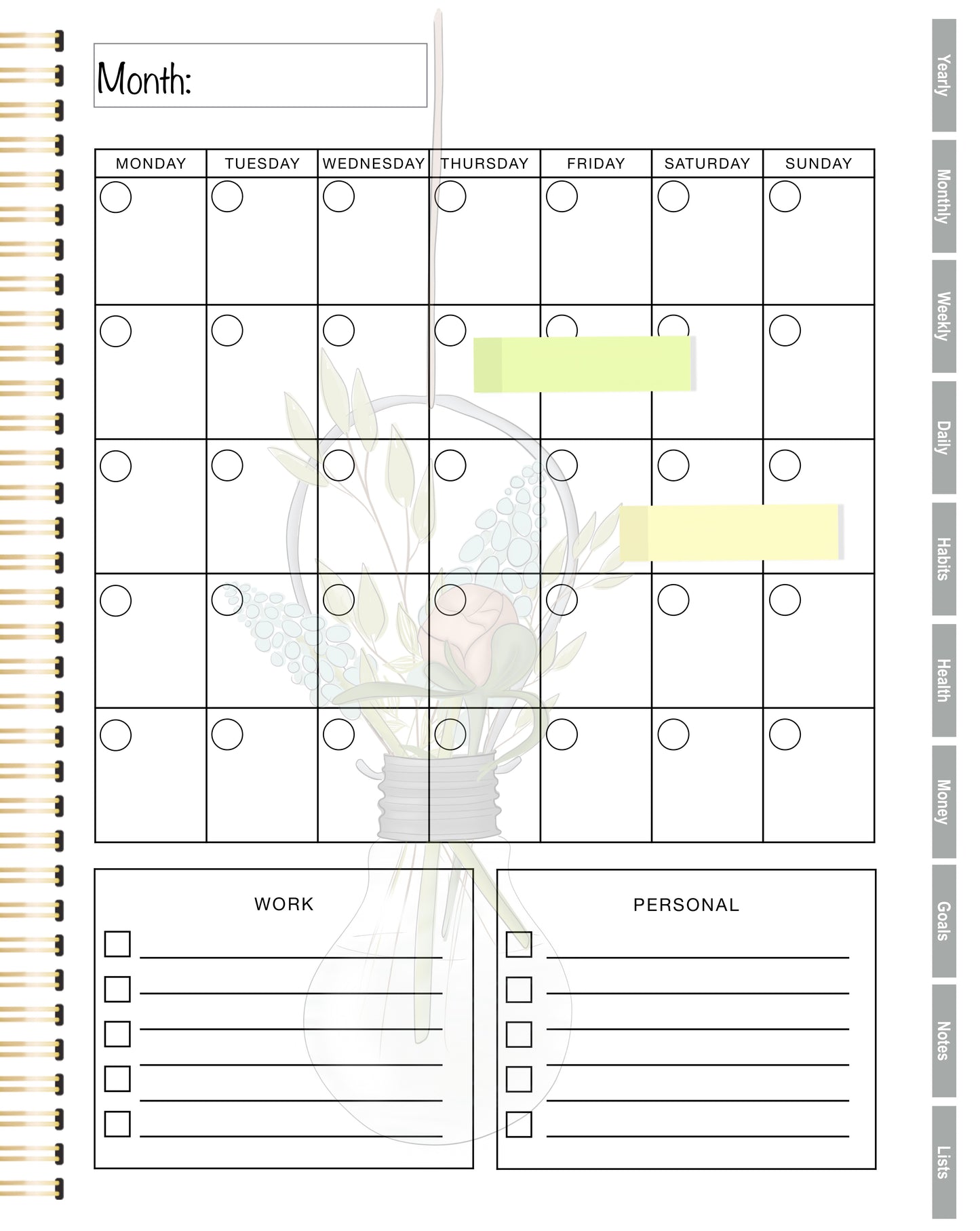 The Tab Edit: 144 Aesthetic Digital Planner Stickers