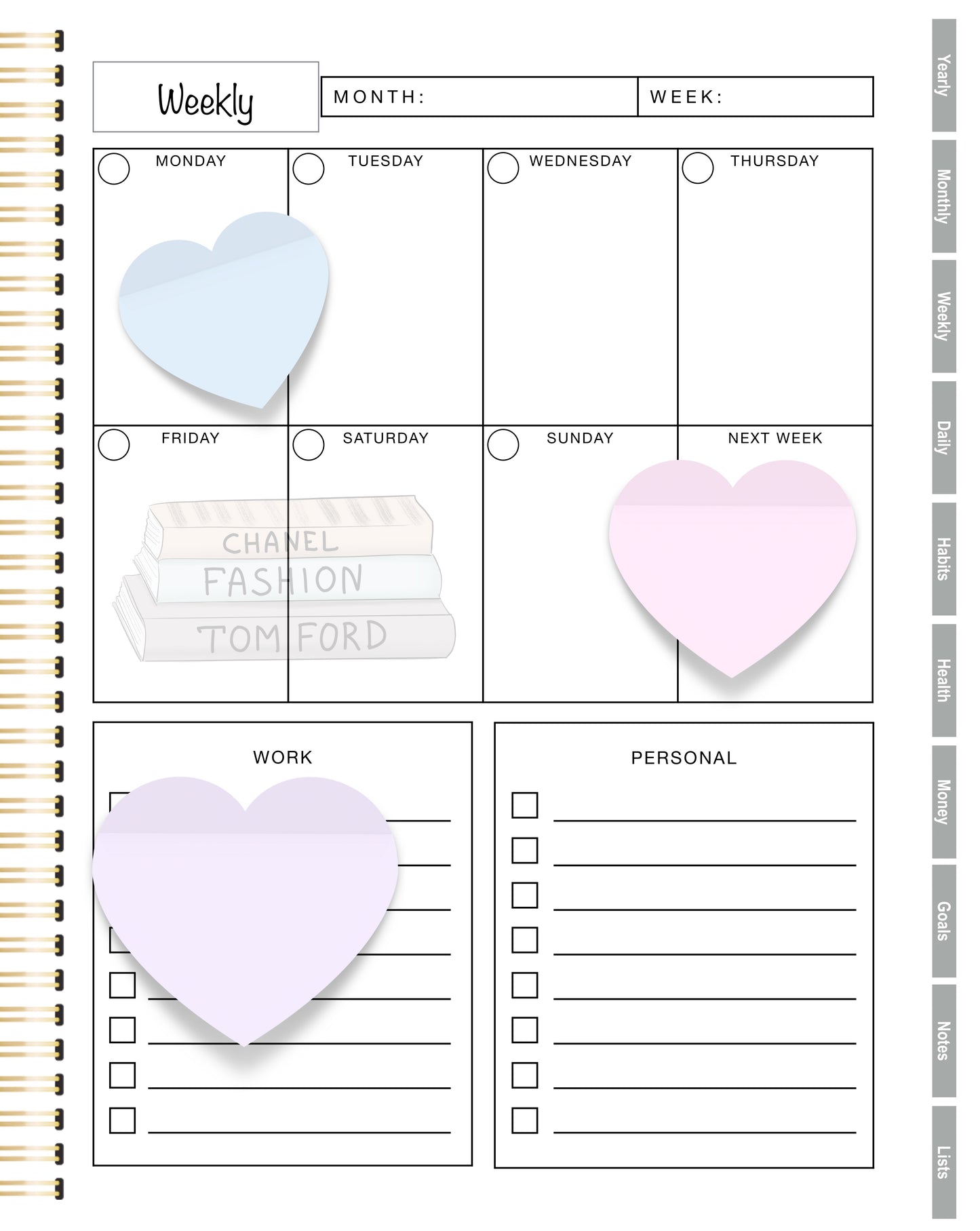 Digital Stickers 324 Pastel Digital Sticky Notes Bundle