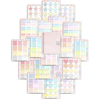 The Pastel Sticker Book Edit: 324 Digital Planner Stickers