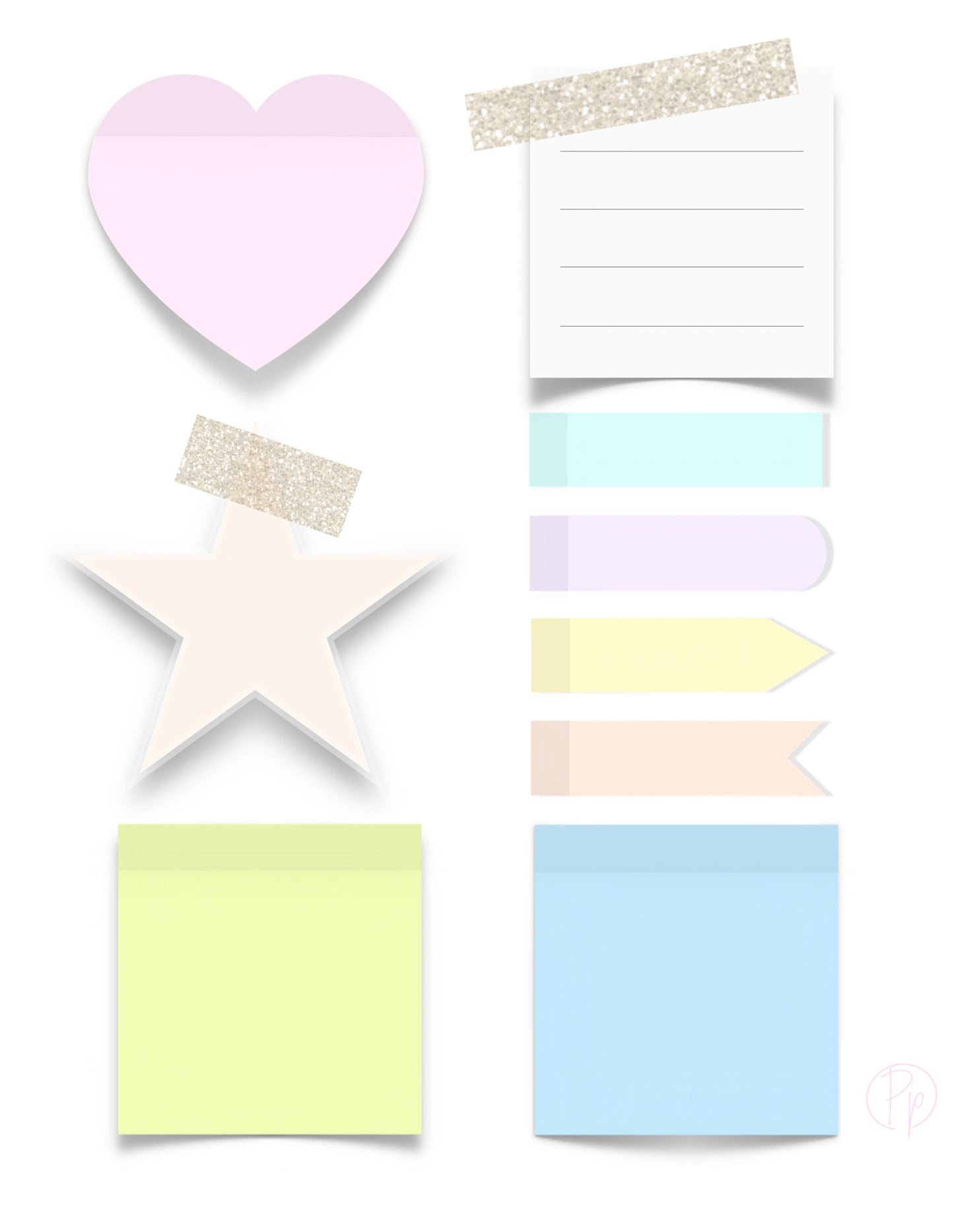 The Mini Sticky Note Edit: 9 Aesthetic Digital Stickers