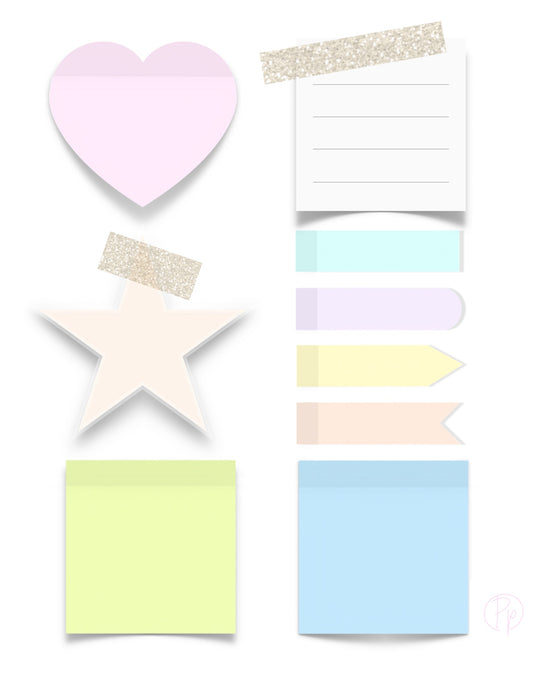 The Mini Sticky Note Edit: 9 Aesthetic Digital Stickers